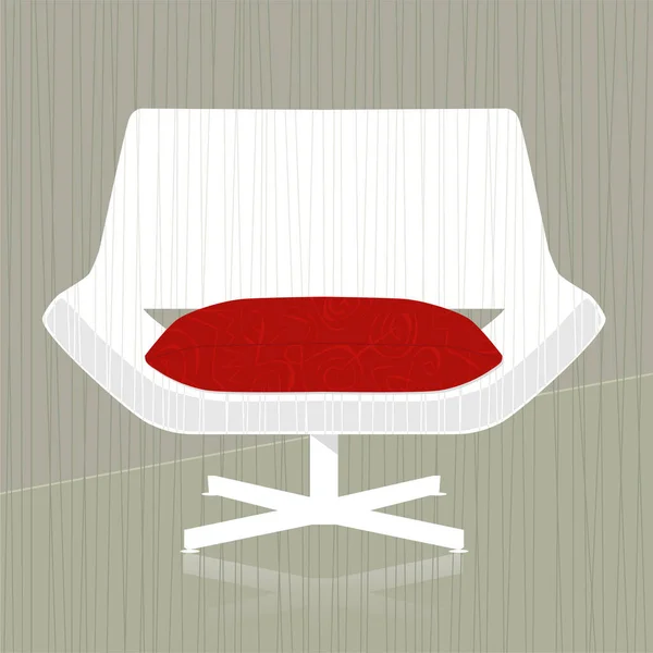Klasik Retro Sandalye Tasarım Ögesi Kolay Düzenlenmiş Katmanlı Dosya Koltuk — Stok Vektör