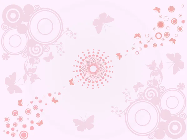 Fond Floral Illustration Vectorielle — Image vectorielle