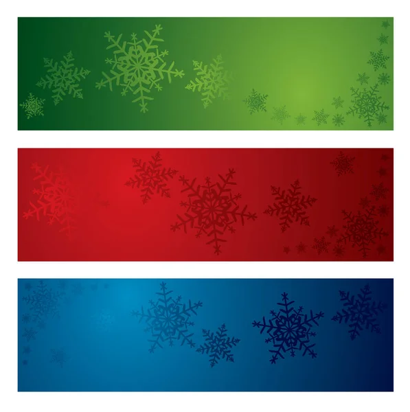 Bannières Flocon Neige Noël Images Noël Dans Mon Portfolio — Image vectorielle
