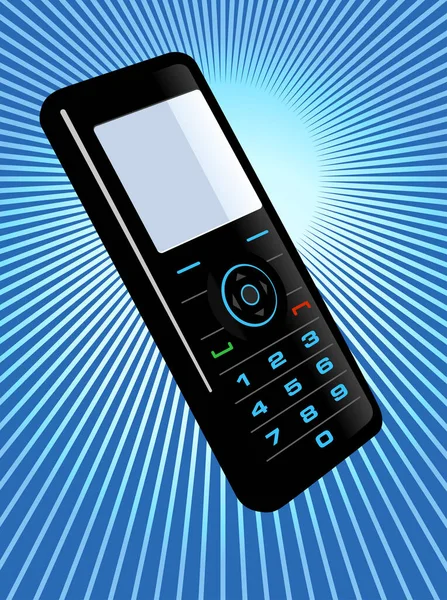 Illustrazione Vettoriale Telefono Cellulare — Vettoriale Stock