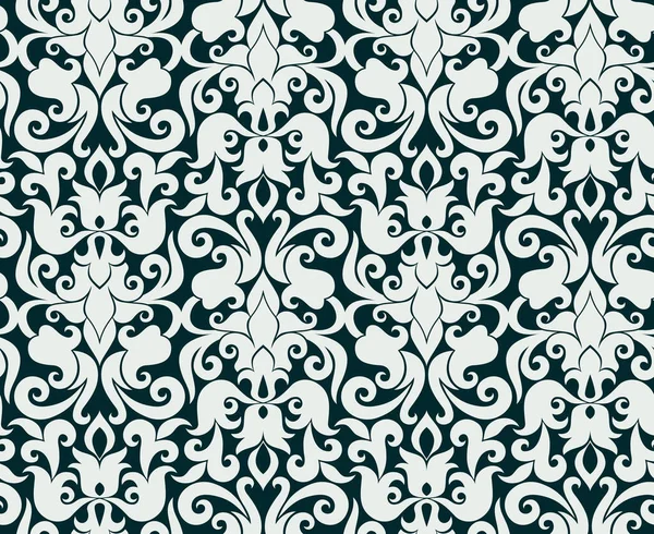 Fond Sans Couture Ornement Floral Papier Peint Moderne Mode Textile — Image vectorielle