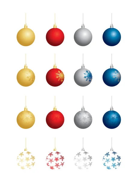 Noel Mücevherleri Portföyümde Daha Fazla Noel Resmi — Stok Vektör