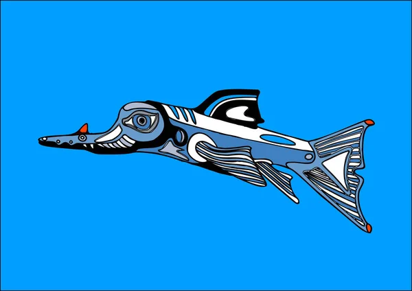 Повітряна Риба Векторне Зображення Фантастичної Риби — стоковий вектор