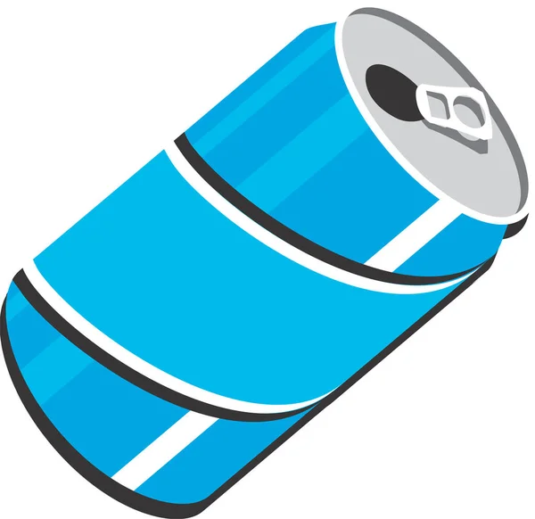 Pop Soda Pode Projetar Clipart Ilustração Para Uso Web Impressão —  Vetores de Stock