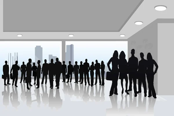 Business People Illustration Silhouette Vectorielle — Image vectorielle