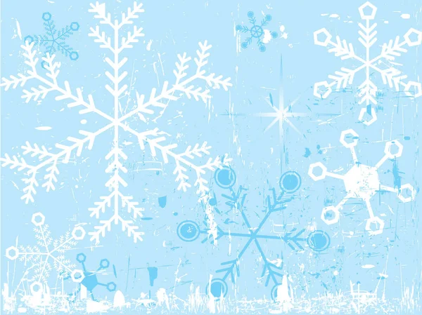 クリスマスの雪の結晶の背景 私のポートフォリオのより多くのクリスマスの画像 — ストックベクタ