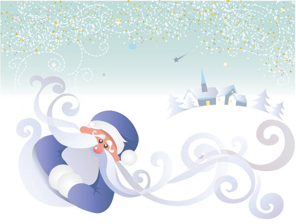 Christmas card image - vector illustration