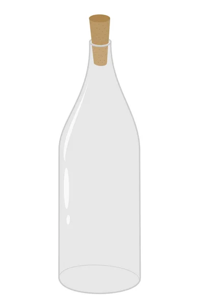 Пустая Стеклянная Бутылка — стоковый вектор
