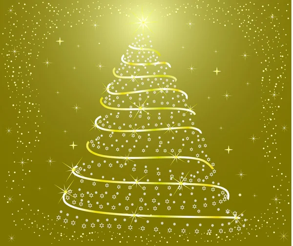 Αφηρημένο Χριστουγεννιάτικο Δέντρο Διάνυσμα — Διανυσματικό Αρχείο