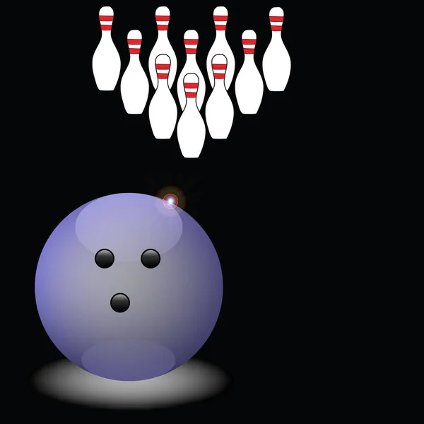 Vecteur Représentant Bowling — Image vectorielle