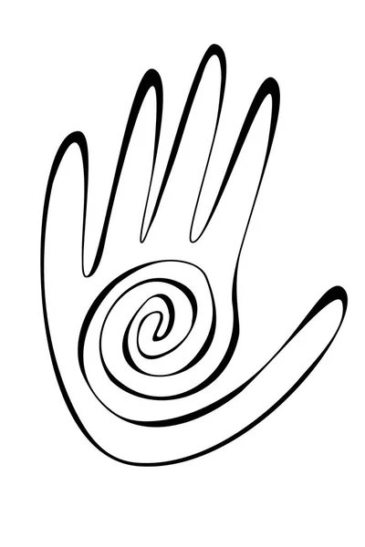 Native American Hand Symbol — Stock Vector