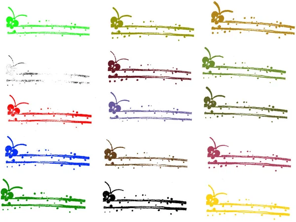 Grunge Elements Butterfly Borders Grunge Éléments Vectoriels Très Détaillés Dans — Image vectorielle