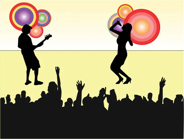 Pop Party Illustration Image Vector Illustration — Stock Vector