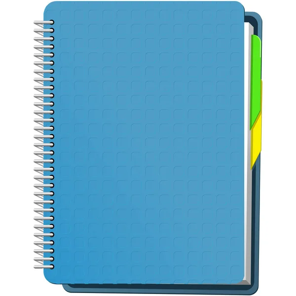 Spirál Notebook Kép Vektor Illusztráció — Stock Vector