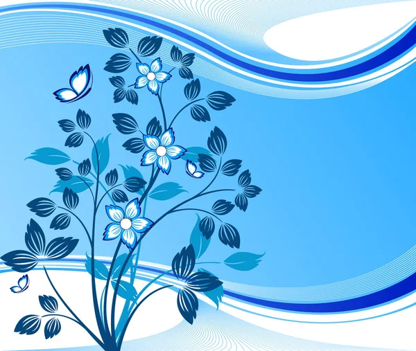 Floral Background Vector Image Vector Illustration — Stock Vector
