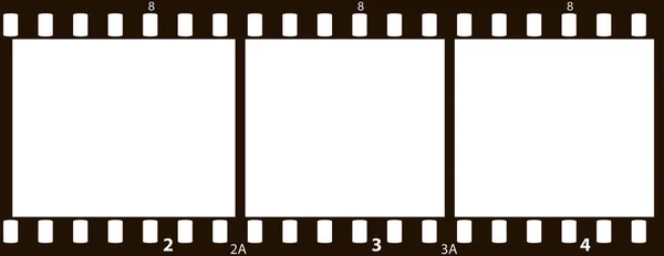 Ein Bisschen 35Mm Film Image Vektorillustration — Stockvektor