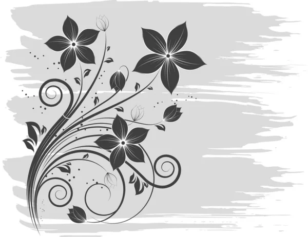 Illustration Vectorielle Florale Convient Bien Pour Design — Image vectorielle