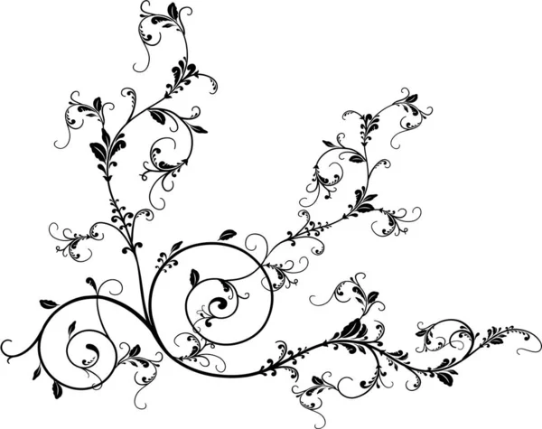 花柄デザインのイラスト — ストックベクタ