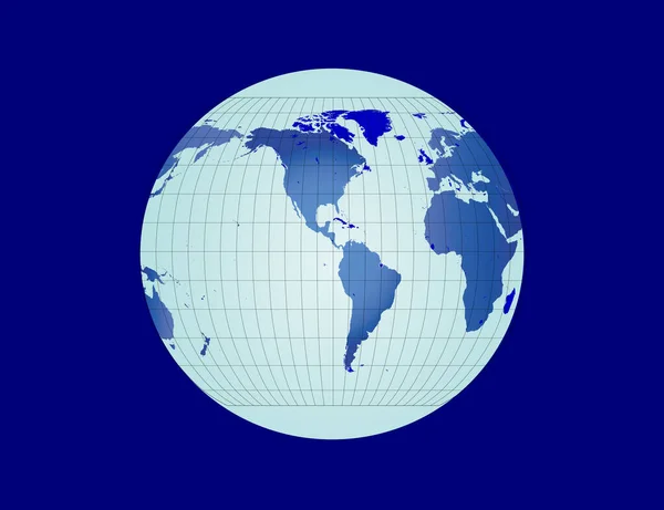 Мировой Глобус Векторная Иллюстрация — стоковый вектор