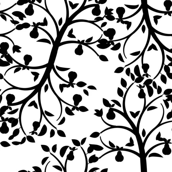 Seamless Leaf Wallpaper Image Vector Illustration — Stock Vector