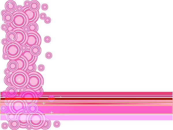 Модні Ретро Зірки Лінії Пастельних Рожевих Білих — стоковий вектор