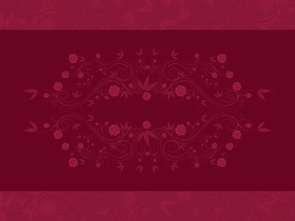 Banner Mit Blumen Und Kurven Ideal Für Muster Gestaltungselemente Druckarbeiten — Stockvektor