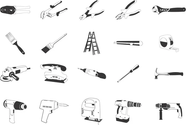 Különböző Eszközök Zökkenőmentes Vektoros Eps Illusztrációinak Gyűjteménye — Stock Vector