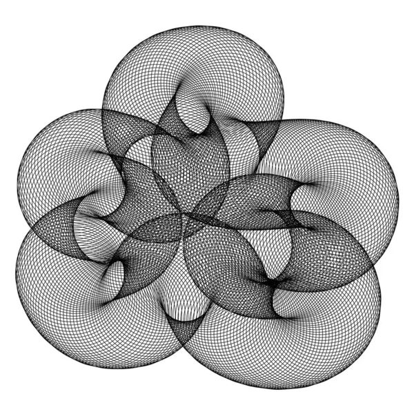 Élément Conception Vectorielle Modifiable Abstrait Des Cercles — Image vectorielle