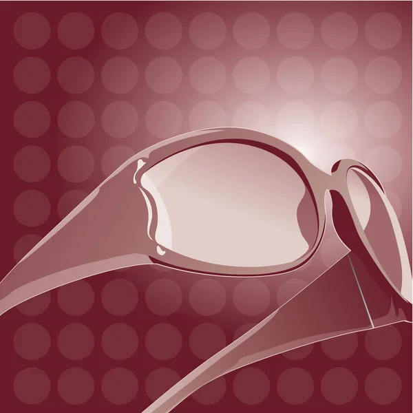 Vector Rendering Stylish Pair Sunglasses Retro Styled Background —  Vetores de Stock