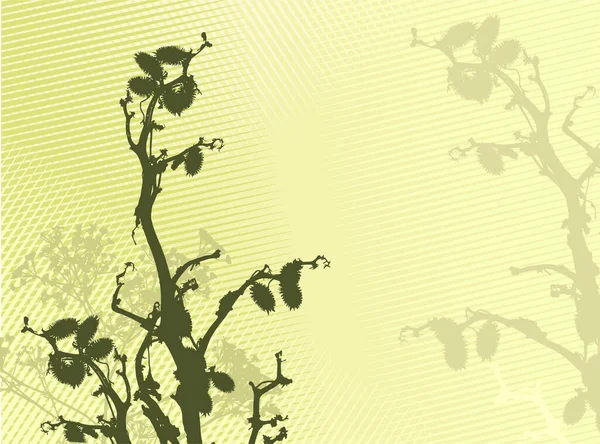 Gras Silhouette Hintergrund Vektor Illustration — Stockvektor