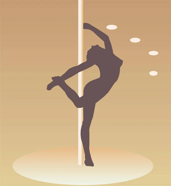 Bailarina Imagen Vectorial Ilustración Vectorial — Archivo Imágenes Vectoriales