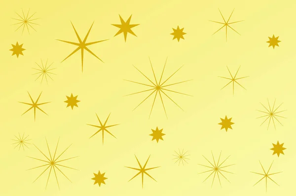 Golden Stars Background Vector — Stock Vector
