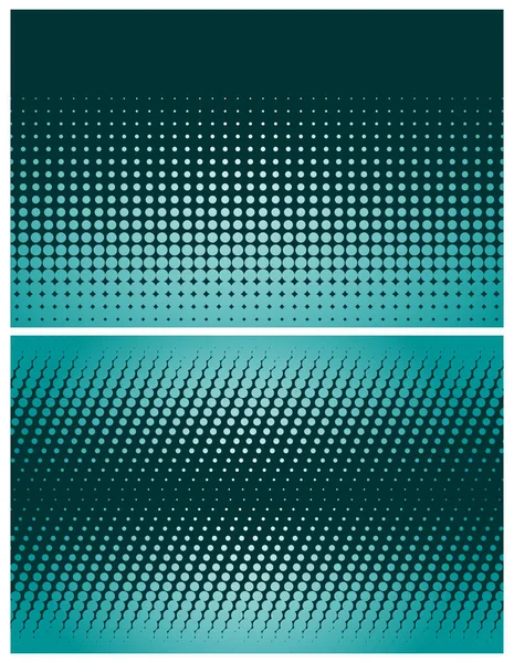 Deux Variantes Demi Tons Abstraits — Image vectorielle