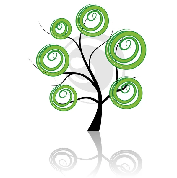 Art Tree Beautiful Image Vector Illustration — Stock Vector