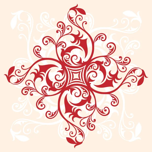 Vektor Ornament Blumenstil — Stockvektor
