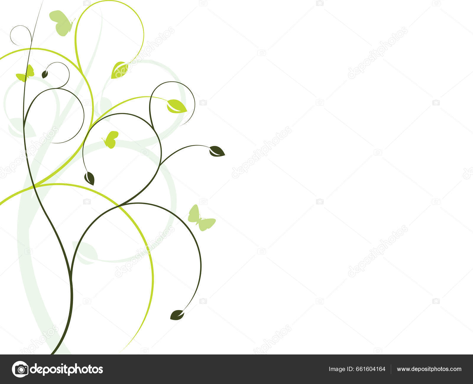 Floral Background More Backgrounds Portfolio Stock Vector by ...