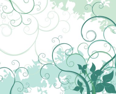 Çiçek soyut vektör bileşimi