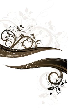 Çiçek çizimi. Tasarım için kullanılabilir.