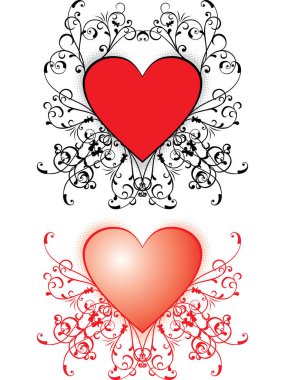 Valentine arkaplanı, kalpler, vektör illüstrasyonu
