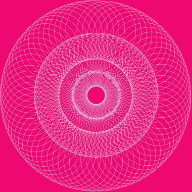 Pembe arka planda çember