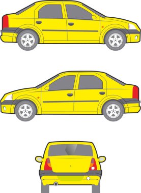 Popüler Fransız / Romen arabasının tasviri, paket modelleri için mükemmel. Her elementi değiştirebilirsiniz - renk ve şekil.