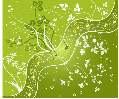 çiçek arka plan - vektör