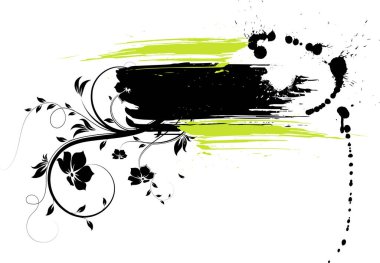 Çiçek çizimi. Tasarım için kullanılabilir.