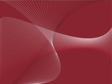 Kırmızı yolların soyut çizimi.