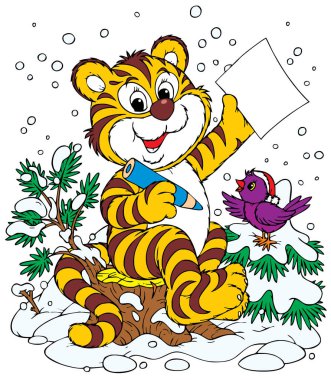 Tasarımınız için vektör klip- art / komik karakterler