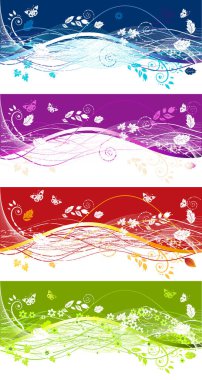 Sezonun afiş resmi - vektör illüstrasyonu