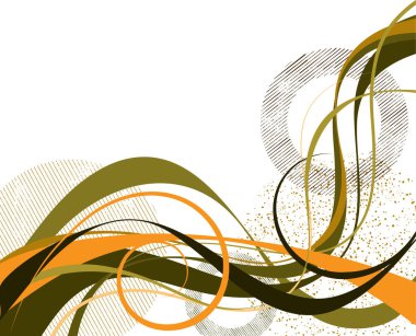 Tasarım için soyut vektör çizimi.