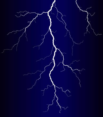 Vector illustration of a lightning bolt clipart
