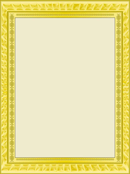 Золотая Рамка Фотографии Векторе — стоковый вектор