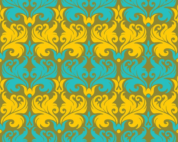 Бесшовный Фон Цветочного Орнамента Модные Современные Обои Текстиль — стоковый вектор